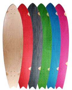Split tail longboard color